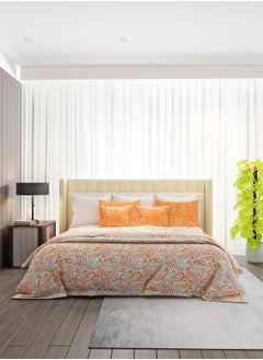 Raymond Raymond Home Queen Flat Sheet Bedsheet 200 Thread Count Luxurious Mercerized 100% Cotton Bedding Printed Pre Shrunk Percale Finish Skin Safe Bed Linen and 2 Pillow Case  (229 * 254 CM)  - Image 3
