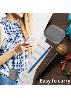Generic Case Compatible with AirPods Pro 2 Leather Touch Design Protective Case with Hand Strap, Drop-Resistant, Shockproof (Grey)  - Image 3