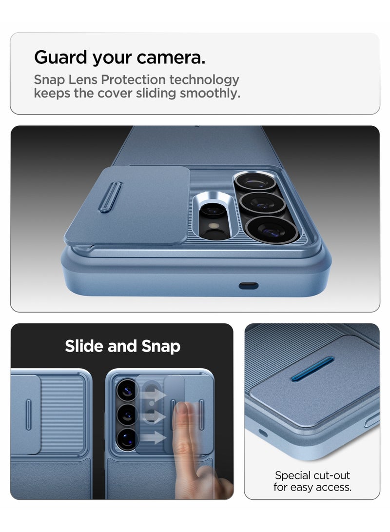 Spigen Optik Armor Samsung Galaxy S26 ULTRA Case Cover with Camera Lens Protector - Light Blue - Image 3