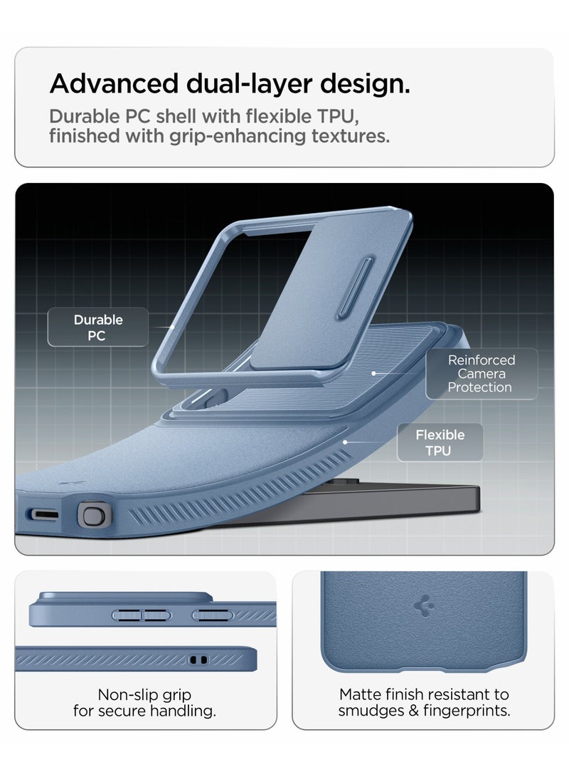 Spigen Optik Armor Samsung Galaxy S26 ULTRA Case Cover with Camera Lens Protector - Light Blue - Image 4