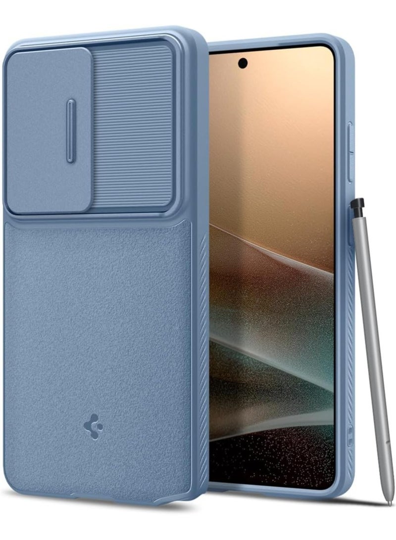 Spigen Optik Armor Samsung Galaxy S26 ULTRA Case Cover with Camera Lens Protector - Light Blue - Image 1
