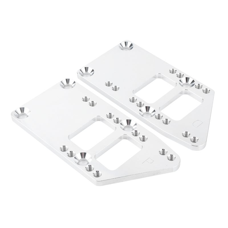 LS Swap Adapter Plates: CNC Machined 6061 Billet Aluminum, 4 Adjustable Positions - Engine Conversion Kit for 1997-2013 LSX Style Engine Swap into Classic Chevy Vehicles, SBC/BBC Engine Replacement - Image 3