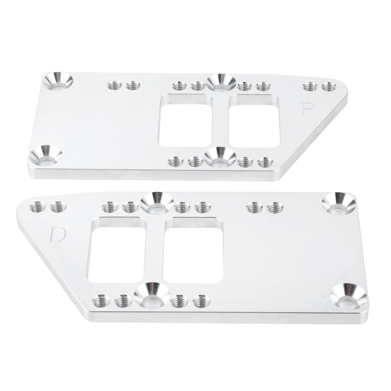 LS Swap Adapter Plates: CNC Machined 6061 Billet Aluminum, 4 Adjustable Positions - Engine Conversion Kit for 1997-2013 LSX Style Engine Swap into Classic Chevy Vehicles, SBC/BBC Engine Replacement - Image 2