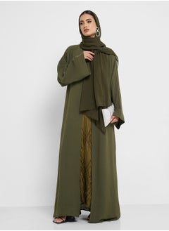 hayas closet Flared sleeve Abaya with Sheila  - Image 1