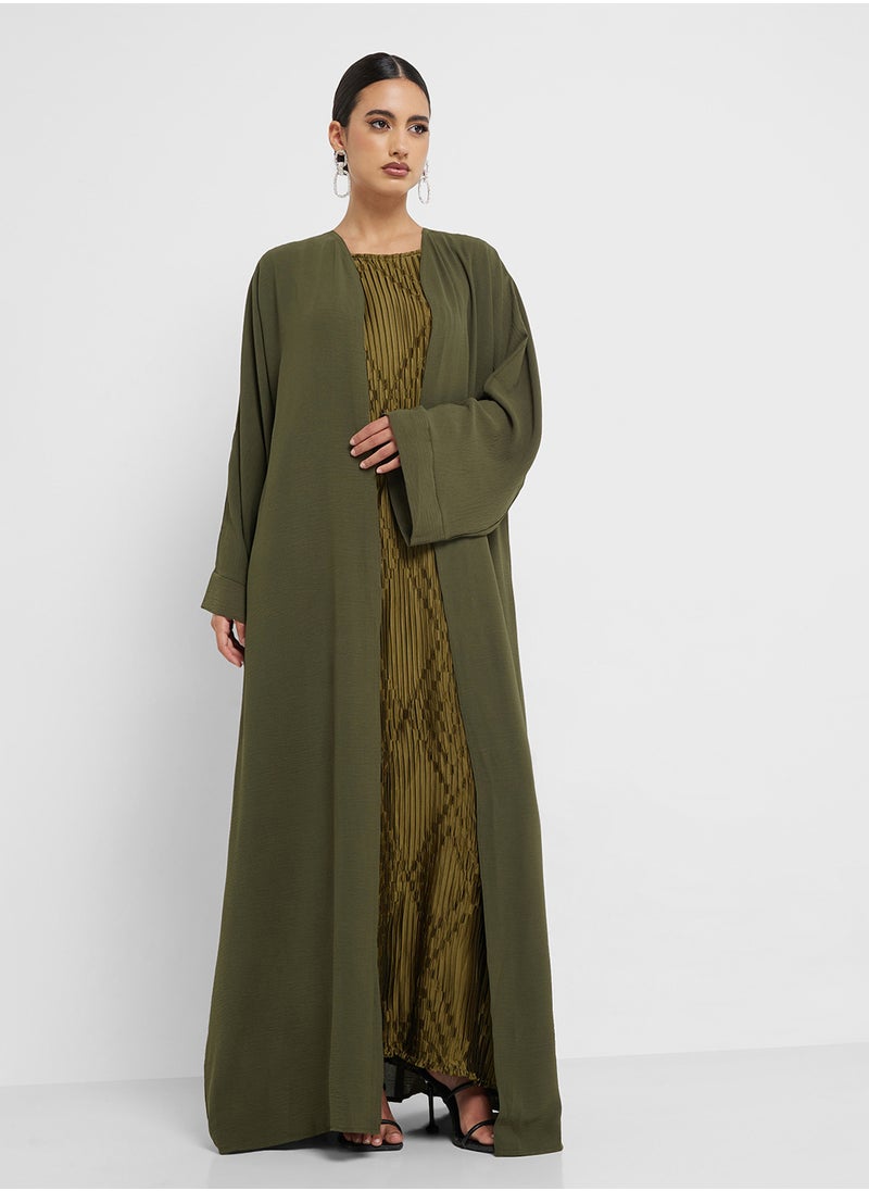 hayas closet - Flared sleeve Abaya with Sheila - Image 1