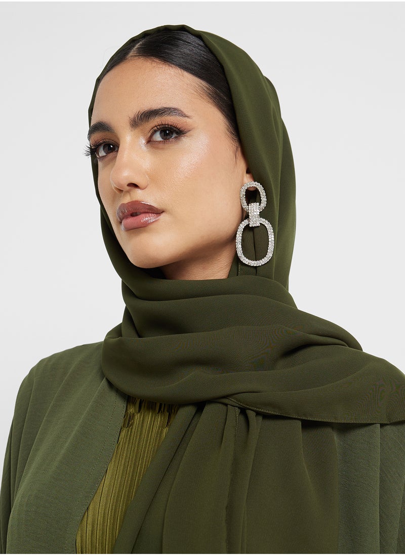hayas closet - Flared sleeve Abaya with Sheila - Image 1
