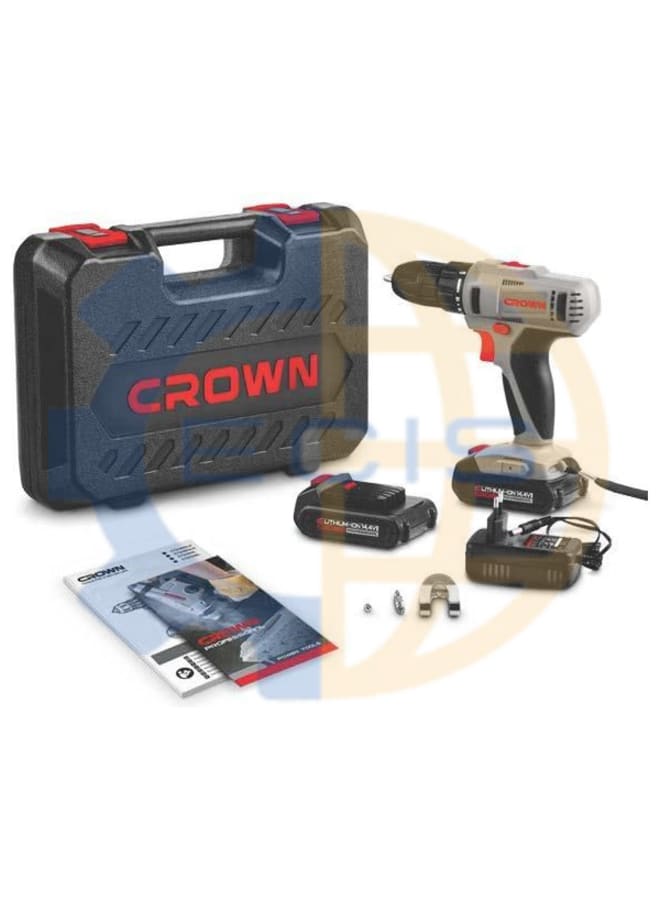 Crown CT21055L 10mm 14.4V 2-Battery Cordless Drill