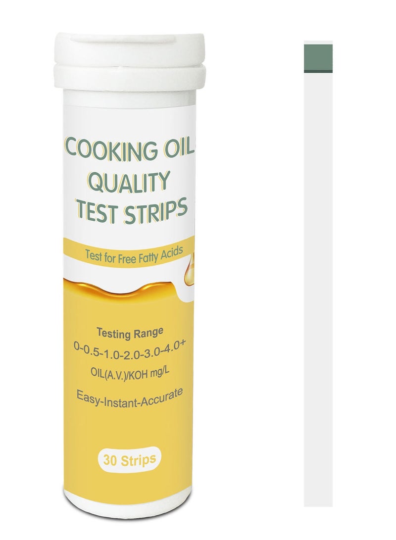 Oil Quality Test Strips 30 Strips/Bottle Cooking, Frying Oil Test Strip - Image 1