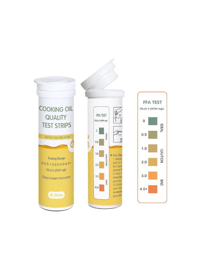 Oil Quality Test Strips 30 Strips/Bottle Cooking, Frying Oil Test Strip - Image 3