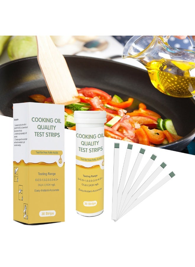 Oil Quality Test Strips 30 Strips/Bottle Cooking, Frying Oil Test Strip - Image 2