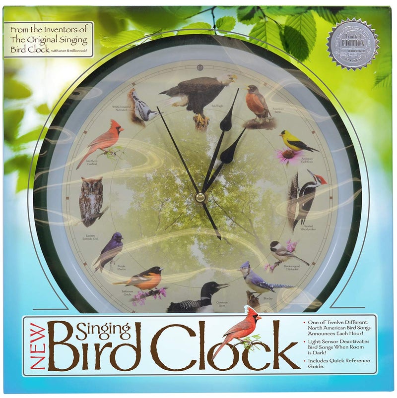 Mark Feldstein & Associates Mark Feldstein, Limited Edition 20th Anniversary Singing Bird Clock, 13 Inch - Image 4