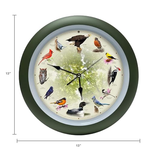 Mark Feldstein & Associates Mark Feldstein, Limited Edition 20th Anniversary Singing Bird Clock, 13 Inch - Image 3