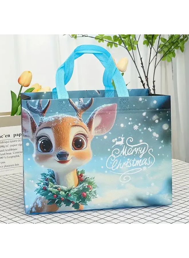 4 Pcs Non Woven Gift Bags Multi Purpose Tote for Shopping Party Holiday Storage 4 Colors - Image 2