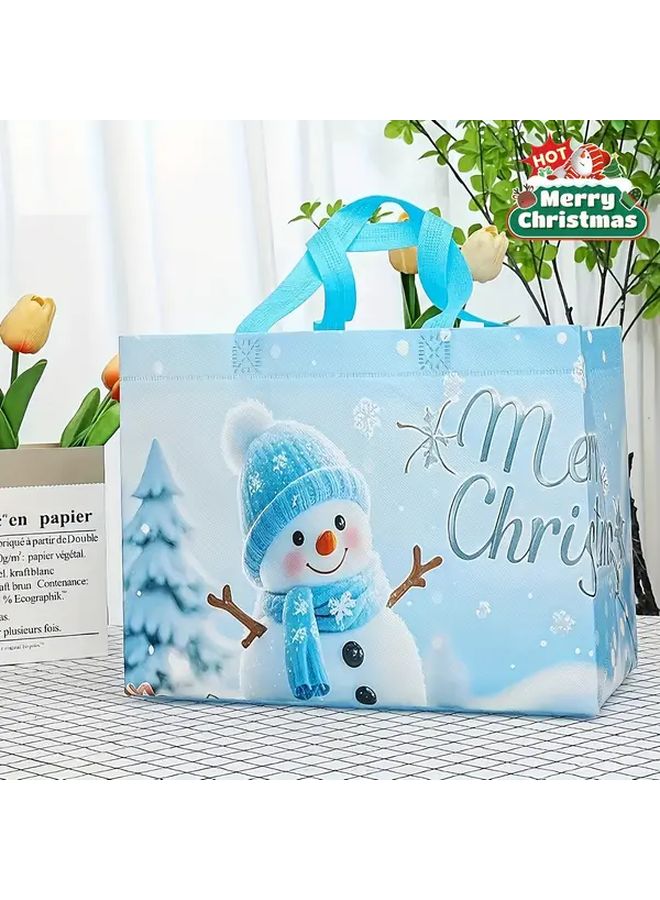 4 Pcs Non Woven Gift Bags Multi Purpose Tote for Shopping Party Holiday Storage 4 Colors - Image 3