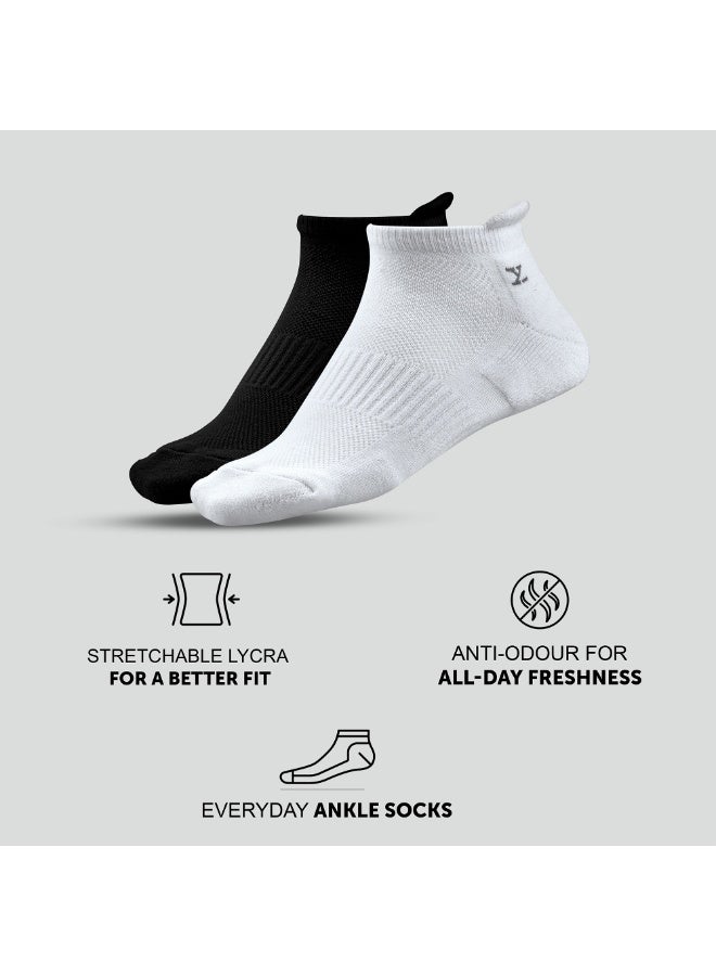 XYXX Mens Cotton socks Everyday Ankle-Length Crew Socks, Mid-Calf, Dress Socks - Image 2