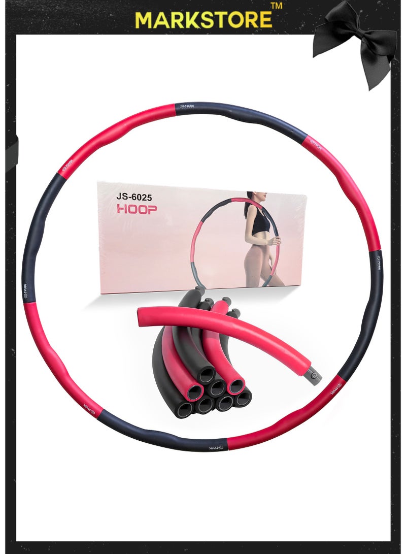 مارك ستور حلقات هولا هوب من الإسفنج الفاخر قابلة للفصل والتعديل والوزن للأطفال، حلقات ملونة مناسبة للفتيات والأولاد واللياقة البدنية وتدريب الحيوانات الأليفة - Image 1