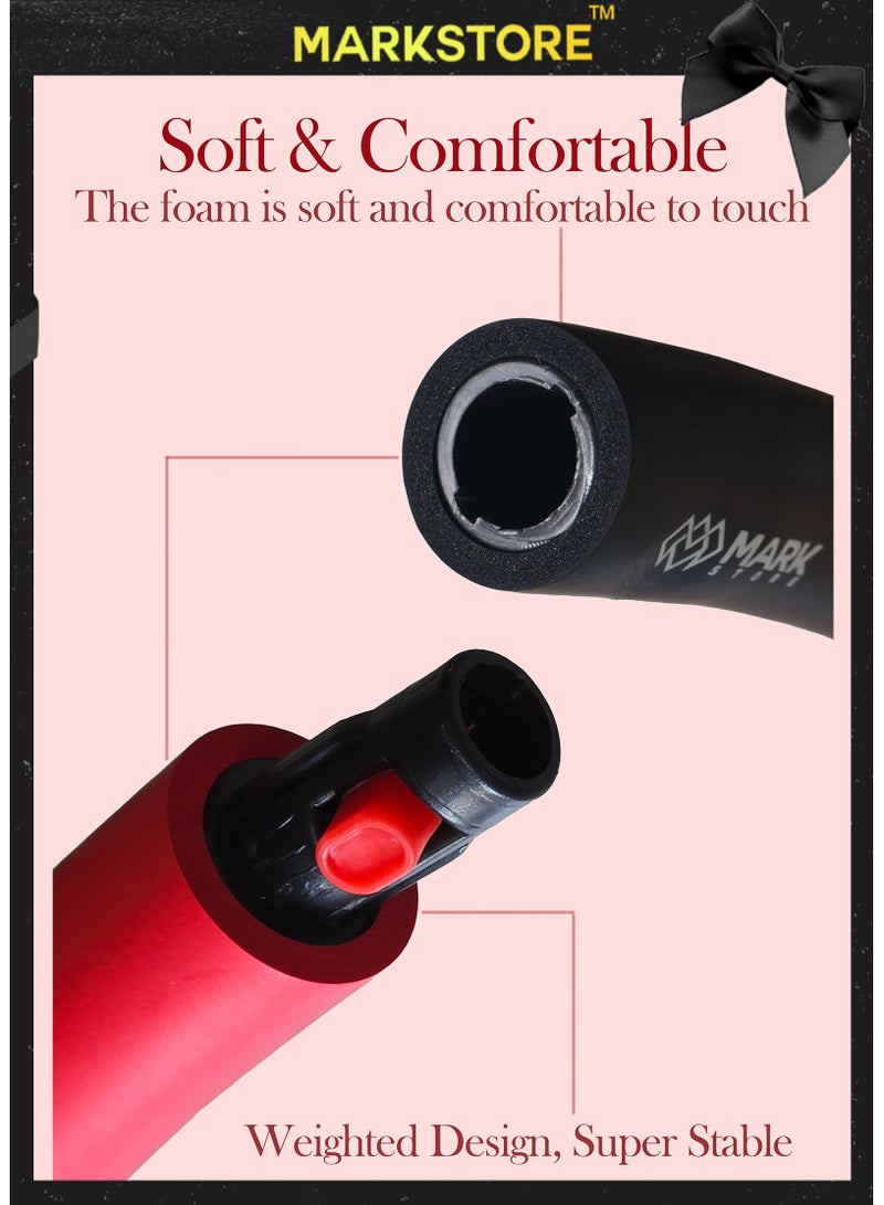 مارك ستور حلقات هولا هوب من الإسفنج الفاخر قابلة للفصل والتعديل والوزن للأطفال، حلقات ملونة مناسبة للفتيات والأولاد واللياقة البدنية وتدريب الحيوانات الأليفة - Image 2