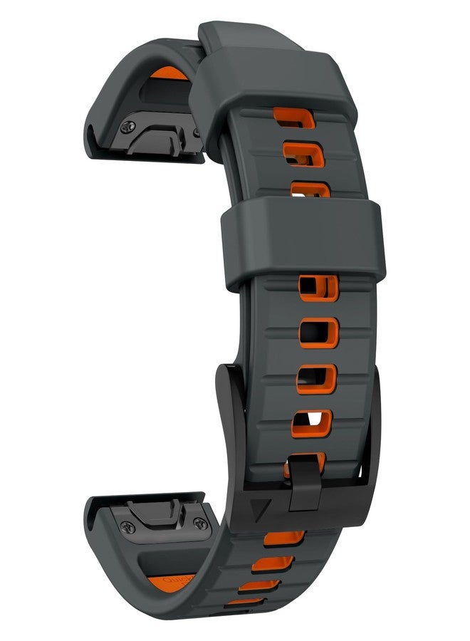 MYSNBKN Compatible with Fenix 7 Band,22mm Easy-fit Silicone Watch Strap Wristbands Replacement for Garmin Fenix 5/Fenix 5 Plus/Fenix 6/Fenix 6 Pro/Fenix 7 Pro/Forerunner 935/Forerunner945/Approach S60 - Image 1