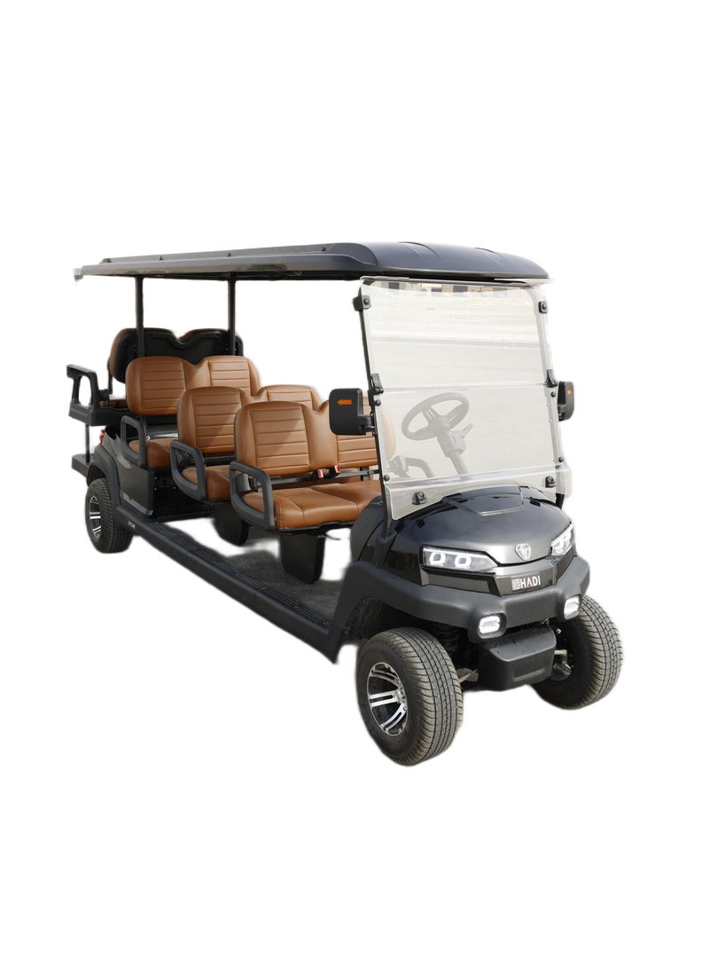 زي واي كار Z6C عربة الغولف الكهربائية – 8 مقاعد (6+2) – بطارية ليثيوم 48 فولت، محرك 5kW – مثالية للمنتجعات والمجتمعات – موديل 2025 - Image 1