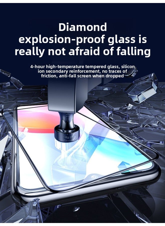 Generic - Suitable For Vivoy53s Tempered Film Y53s Mobile Phone Vivo Full Screen Y53t Cover Blue Light 53s Anti Peep 53t HD-Colour:Thin Edge Tempered Film★Enhanced Explosion-proof [ultra-clear 2-piece Pack]★Free Artifact + Back Mask-Size:vivo Y53s - Image 1
