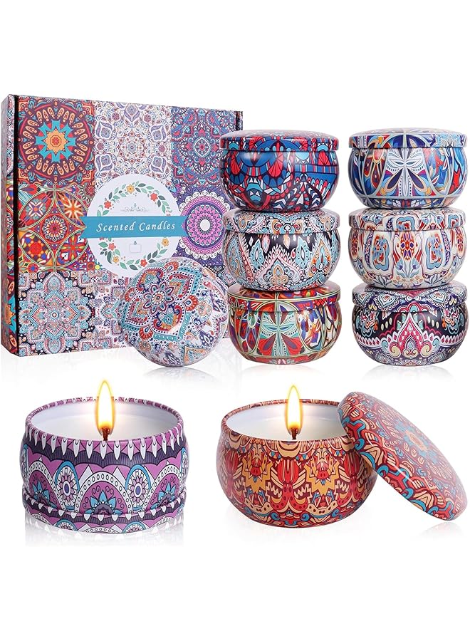 The Bros Scented Candles Gift Set, 9 Pack Essential Oil Aromatherapy Candle, Stress Relief Gifts for Women, Candles for Home Scented, Ideal for Birthday, Mother's Day, (189-02) - Image 1