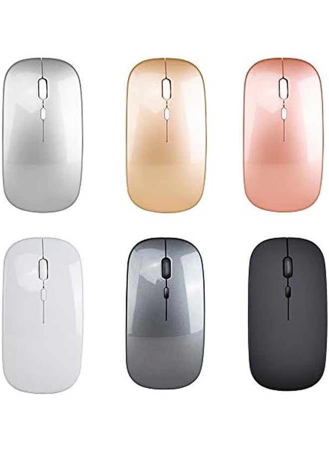 Computer Accessory Wireless 2.4G Mouse Ultra Thin Silent Mouse Portable And Sleek Mice Mouse 10M 33Ft Wireless Transmission Silver