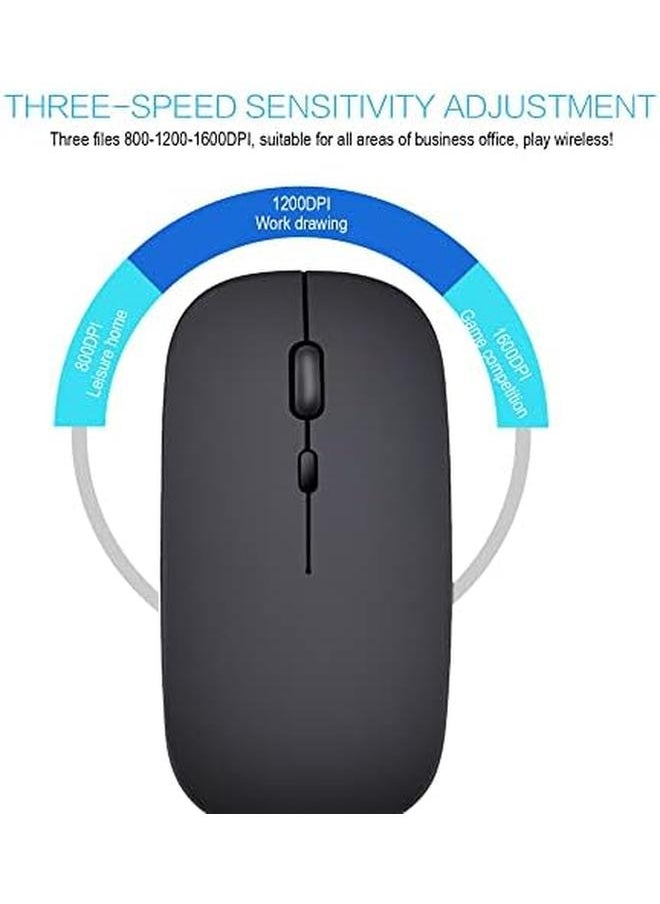 Computer Accessory Wireless 2.4G Mouse Ultra Thin Silent Mouse Portable And Sleek Mice Mouse 10M 33Ft Wireless Transmission Silver