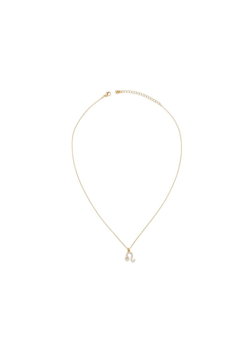 FOREVER 21 Rhinestone Zodiac Charm Necklace  - Image 1