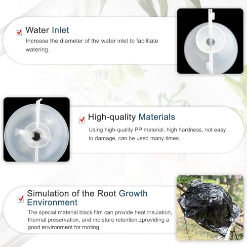 SupKing 8 Pcs Plant Rooting Grow Propagation Ball,Air Layering Kit,Clear Assisted Cutting Rooting,Reusable Plant Rooting Device,High Pressure Ball Grafting Device Root Box for Plants Rose. - Image 5