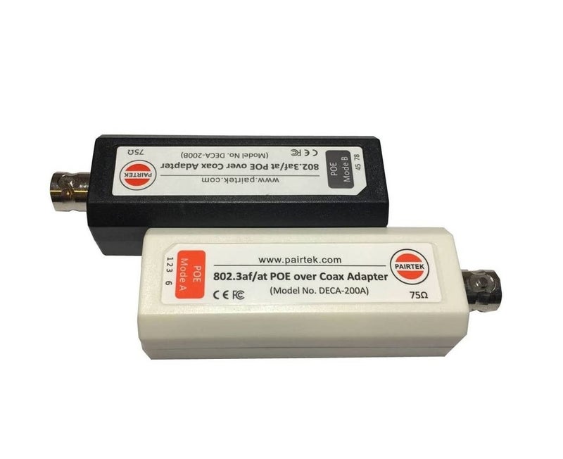 Dualcomm POE Ethernet-Over-Coax Adapter Kit (DECA-200) - Twin Pack - by Dualcomm/PAIRTEK - Image 1
