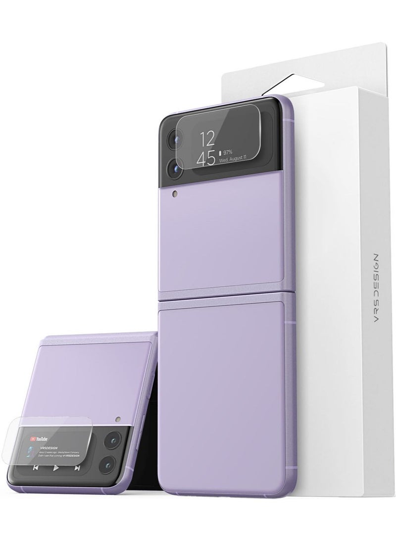 VRS Design First Glass Samsung Galaxy Z Flip 4 Front Cover Screen Protector (2-Pack) Tempered Glass