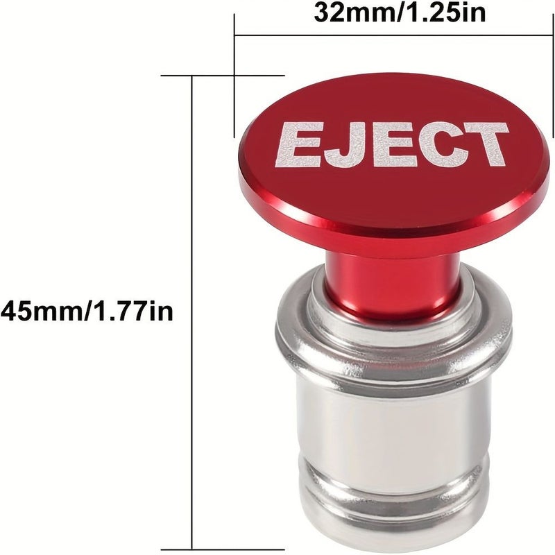 12 Volt Car Missiles Button Plug Anodized Aluminum Assembly NITROUS Blue - Image 3