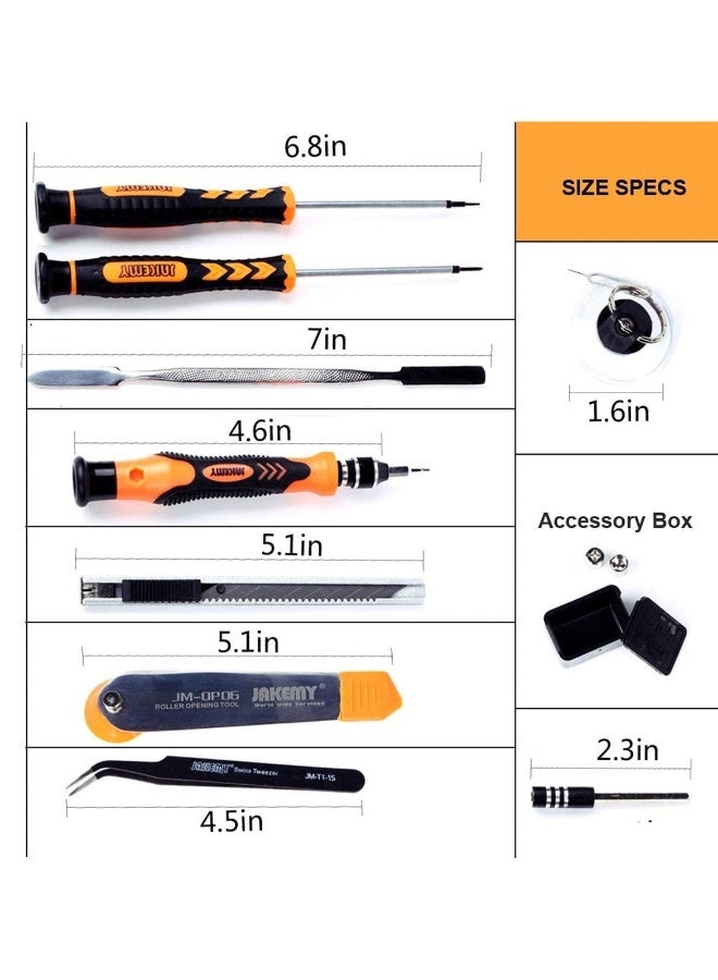 JAKEMY 47-in-1 Precision Screwdriver Toolkit Ultimate Repair Kit for Electronics, Phones, and Gadgets JM-8139 - Image 4