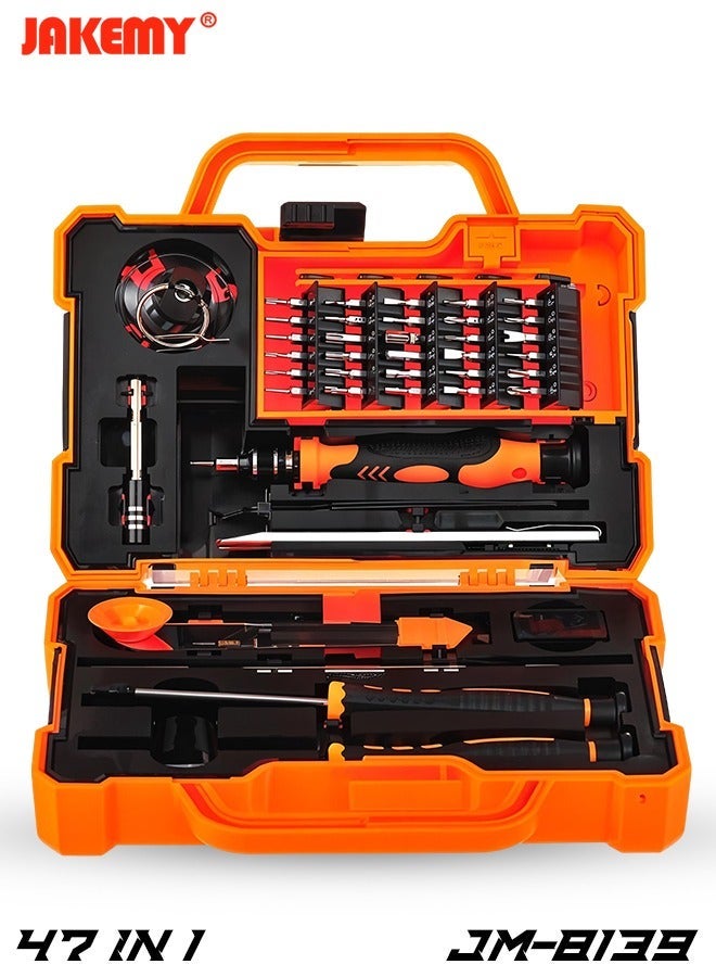 JAKEMY 47-in-1 Precision Screwdriver Toolkit Ultimate Repair Kit for Electronics, Phones, and Gadgets JM-8139 - Image 1