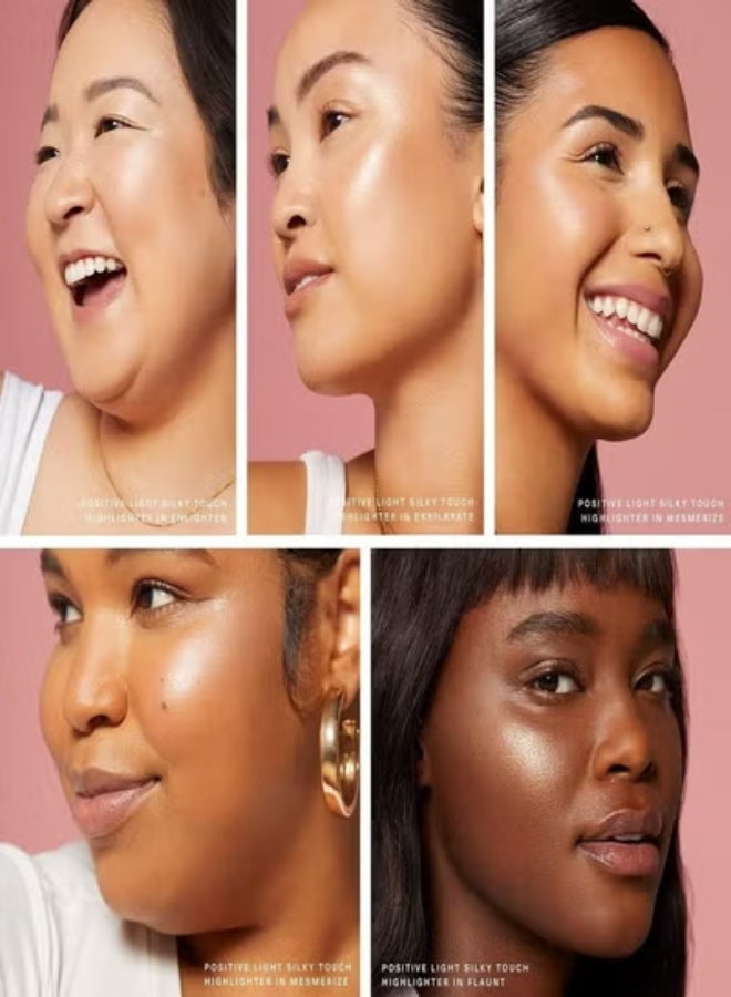 Rare Beauty Positive Light Silky Touch Highlighter – Flaunt - True Gold – Ultra-Fine, Weightless, and Long-Lasting Luminous Powder for a Radiant Glow – 2.8g / 0.098 oz - Image 5