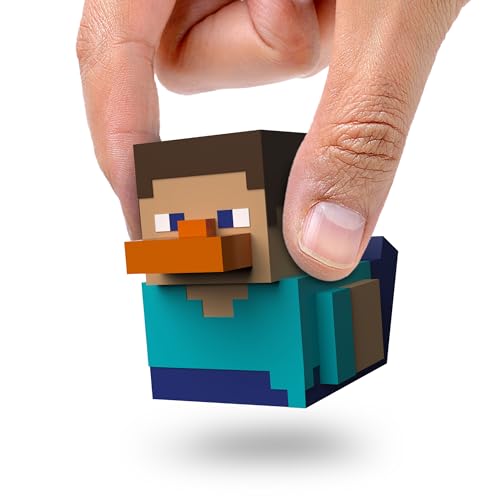 TUBBZ Mini Steve Collectible Vinyl Rubber Duck Figure - Official Minecraft Merchandise - Video Games and Movies - Image 1