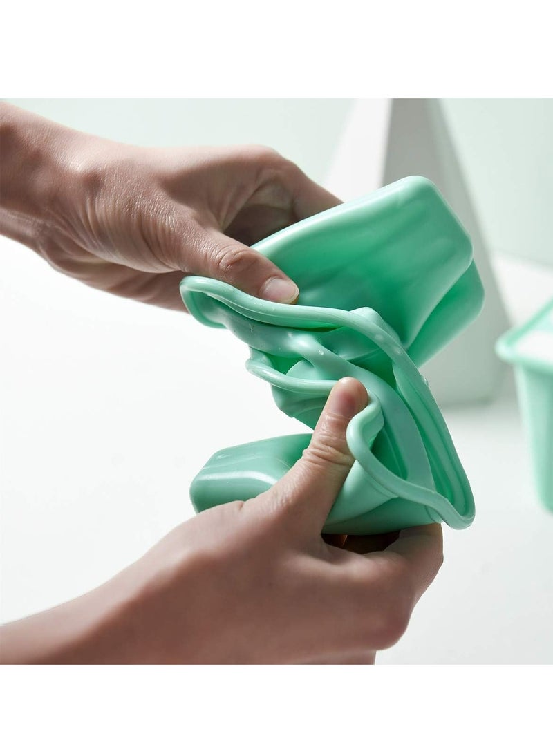 Oasisgalore 6 Pack Green Silicone Popsicle Molds, Reusable with Funnel and Brush - Image 5