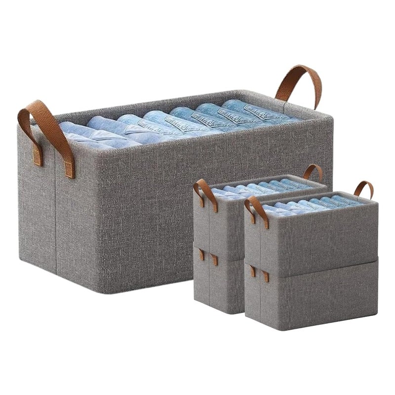 BLADESMITH 2Shelf Woven Fabric Wardrobe Organizer for Clothes Foldable Storage Perfect for Closet Bedroom or Office Organization - Image 1