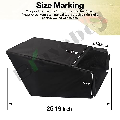 Braveboy 964-04007A 664-04007 Grass Bag Compatible with MTD Troy Bilt 21" Lawn Mower Grass Collection Bag for 664-04011 664-04027 664-04034 & More - (No Frames) - Image 5