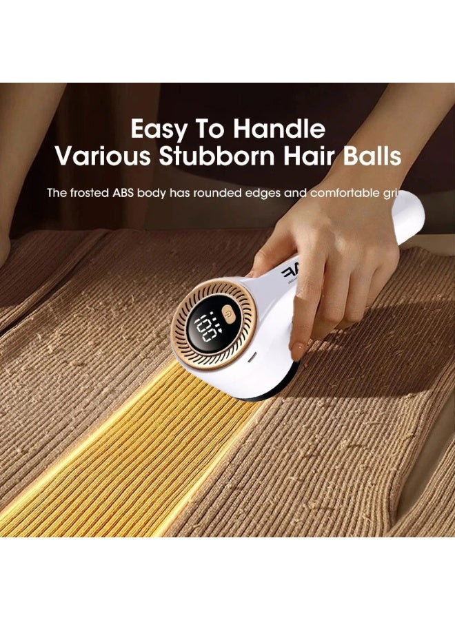 آر إيه أف إزالة الوبر من الملابس من RAF، ماكينة حلاقة أقمشة قوية بقدرة 5 واط وسرعة 7600 دورة في الدقيقة، شاشة LCD، نظام شفرات 6 شفرات وحاوية تخزين كبيرة - Image 3