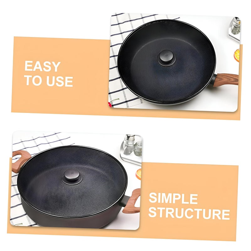 Splatter Guard - Premium Stainless Steel Anti-Splatter Screen for Frying Pans, Pots, and Skillets - Universal Fit Grease Shield Protects from Hot Oil & Prevents Messes - Kitchen Cooking Essential (4) - Image 3