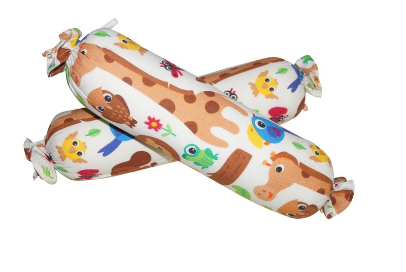 Oscar Home Cot Pillow + 2 BolsterSet with Fillers -Soft Eco Friendly Fabric (Safari) - Image 5