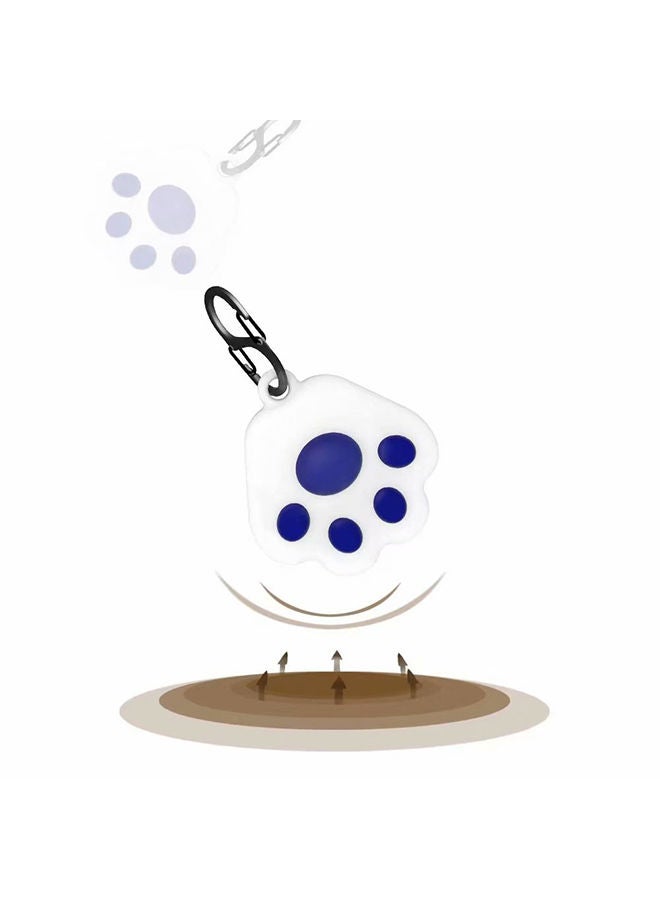 NIBEMINENT Protective Case Cover For Apple Airtag White/Blue  - Image 2