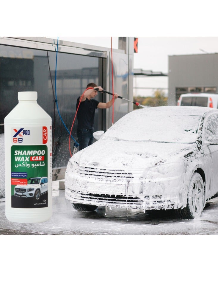 Xpro Concentrated Car Wash Shampoo and Wax – Advanced Cleaning and Polishing Formula That Enhances Shine and Protects the Car Paint, 1L. - Image 4