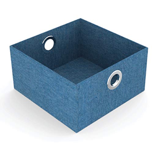 HomeStrap Premium Storage Boxes with Eyelet Blue - Image 1