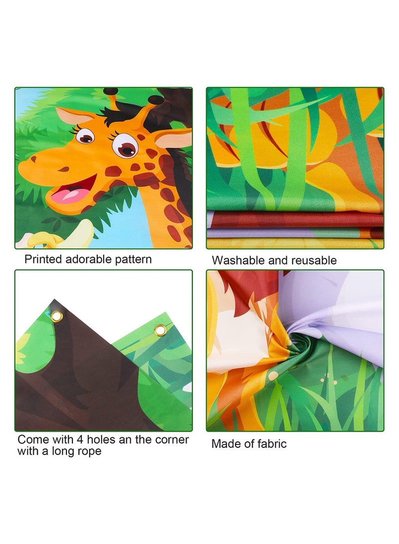 اب تو ديت  بوستر بصور حيوانات سفاري وحيوانات الغابة البرية، لافتة مضحكة للتصوير الفوتوغرافي للوجه والحفلات والمدرسة - Image 4