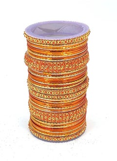 GOHONA Colorful Bangle Collection Beautifully Designed Indian Bollywood Style Alloy Metal Bangles for Kids Teenagers and Women