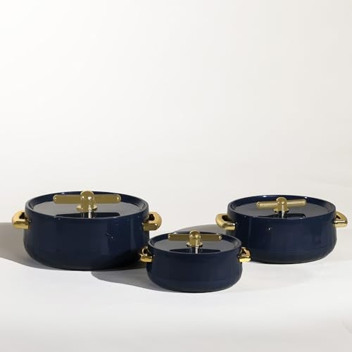 Selvel Elegance Royal Inner Steel Casserole Set of 3 (1700ml, 1200ml, 600ml)|BPA Free|Advanced P.U. Insulation|Keeps Food hot & Fresh Chapati, Roti, Biryani (Royal Dark Grey) - Image 3