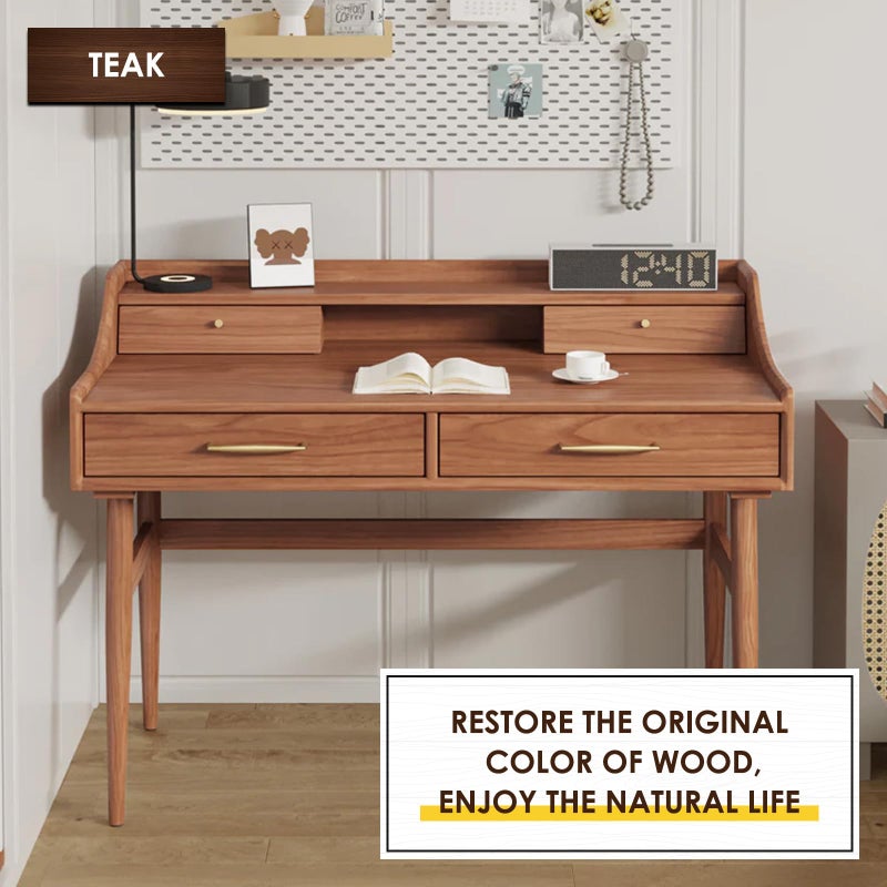 DWIL Water Based Wood Stain - Multiple Finishes, Fast Drying, Indoor and Outdoor Furniture, Wood Paneling, Cabinets and More, Low Odor ï¼† Non-Toxic (8.5oz Teak) - Image 3