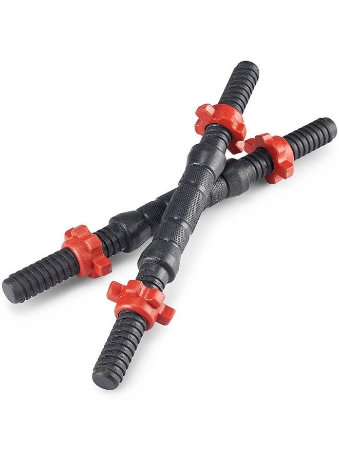 Griffin GRIFFIN Solid PVC 15-Inch Dumbbell Rod With Nuts Weight Lifting Bar Pair For Home Gym Weight Lifting Bar - Image 1